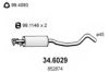 OPEL 5852811 Middle Silencer